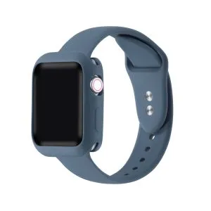 Apple Watch Silicone Band + Bumper Bundle for iWatch Series SE 10 9 8 7 6 5 4 3 2 1 for 38/40/41mm 42/44/45/49mm