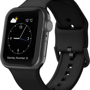 Classic Buckle Silicone Sports Apple Watch Band for iWatch Series SE 10 9 8 7 6 5 4 3 2 1 for 38/40/41mm 42/44/45/49mm