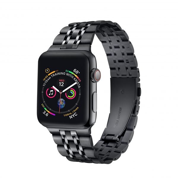 black Steel band for iWatch Series scaled