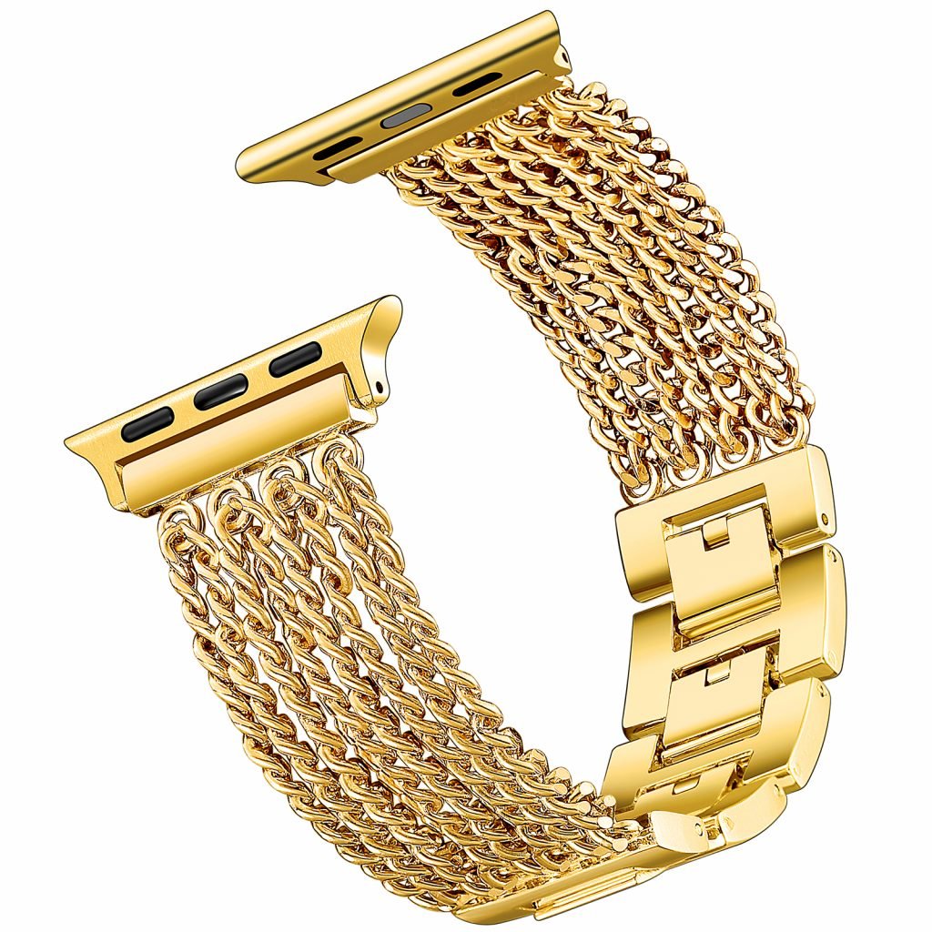 gold Stainless Steel Apple watch band 1