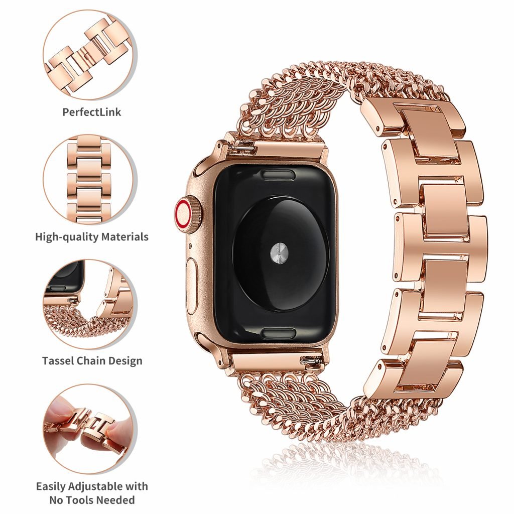 gold Stainless Steel Apple watch band 9