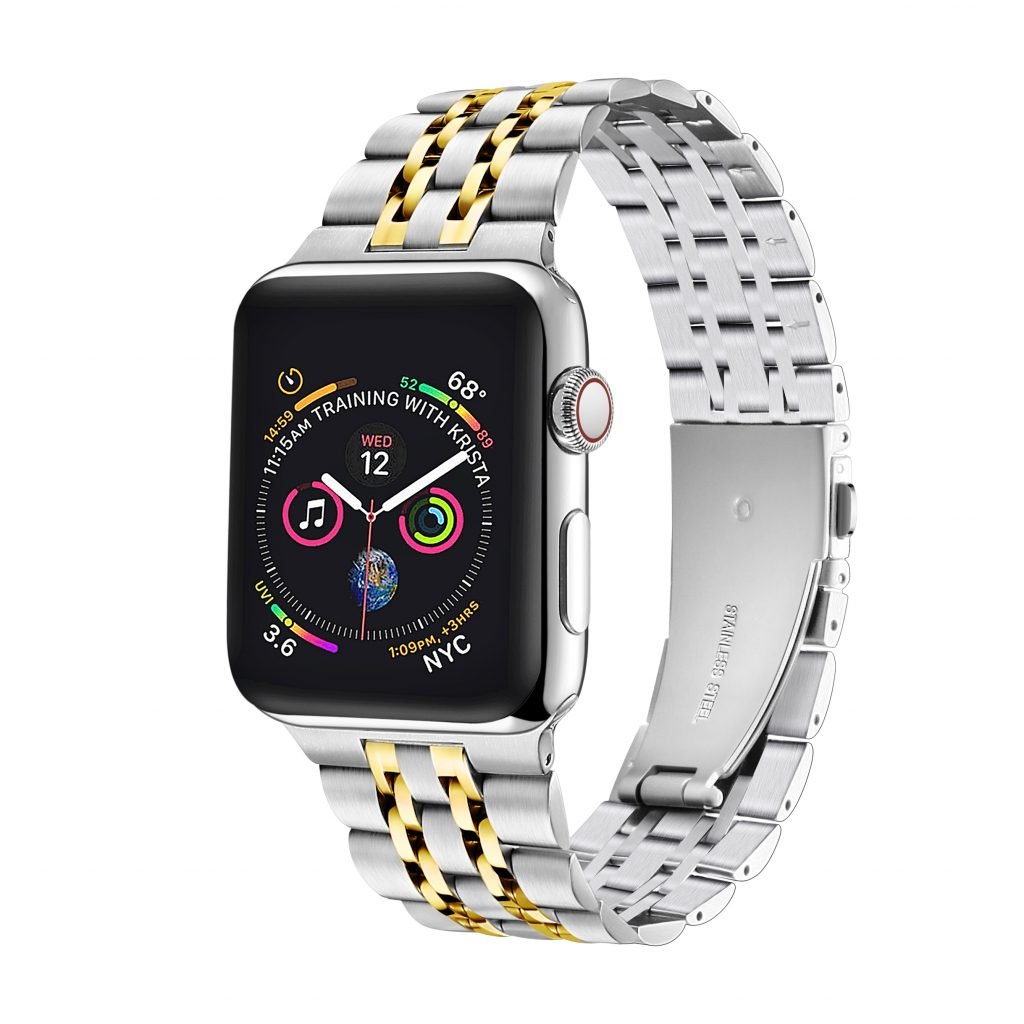 gold Steel band for iWatch Series