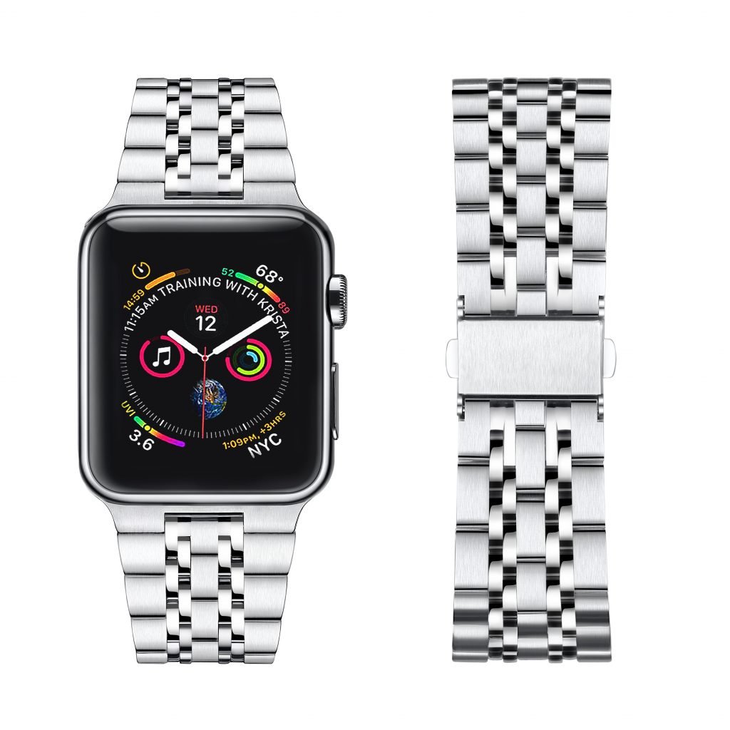 silver Steel band for iWatch Series