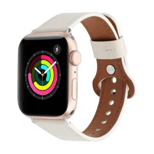 New Genuine Leather Band with Nail for Apple Watch for iWatch Series SE & Series 10 9 8 7 6 5 4 3 2 1 38mm 40mm 41mm/ 42mm 44mm 45mm